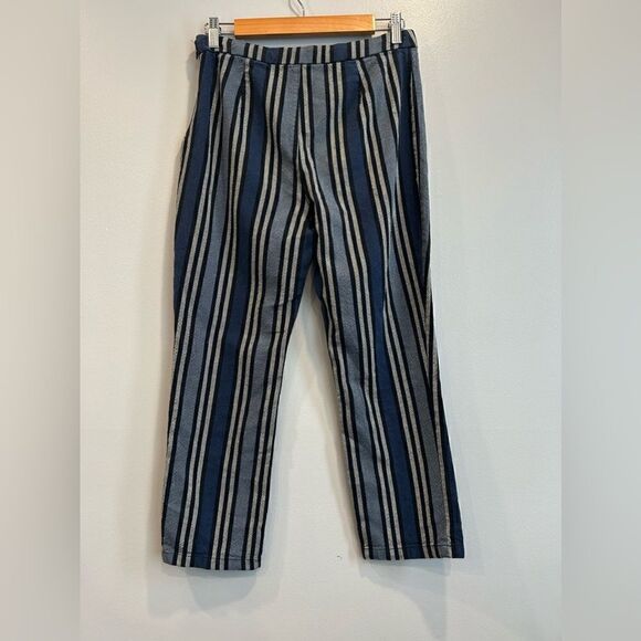 Free People Striped Straight Leg Pant - Picture 5 of 8